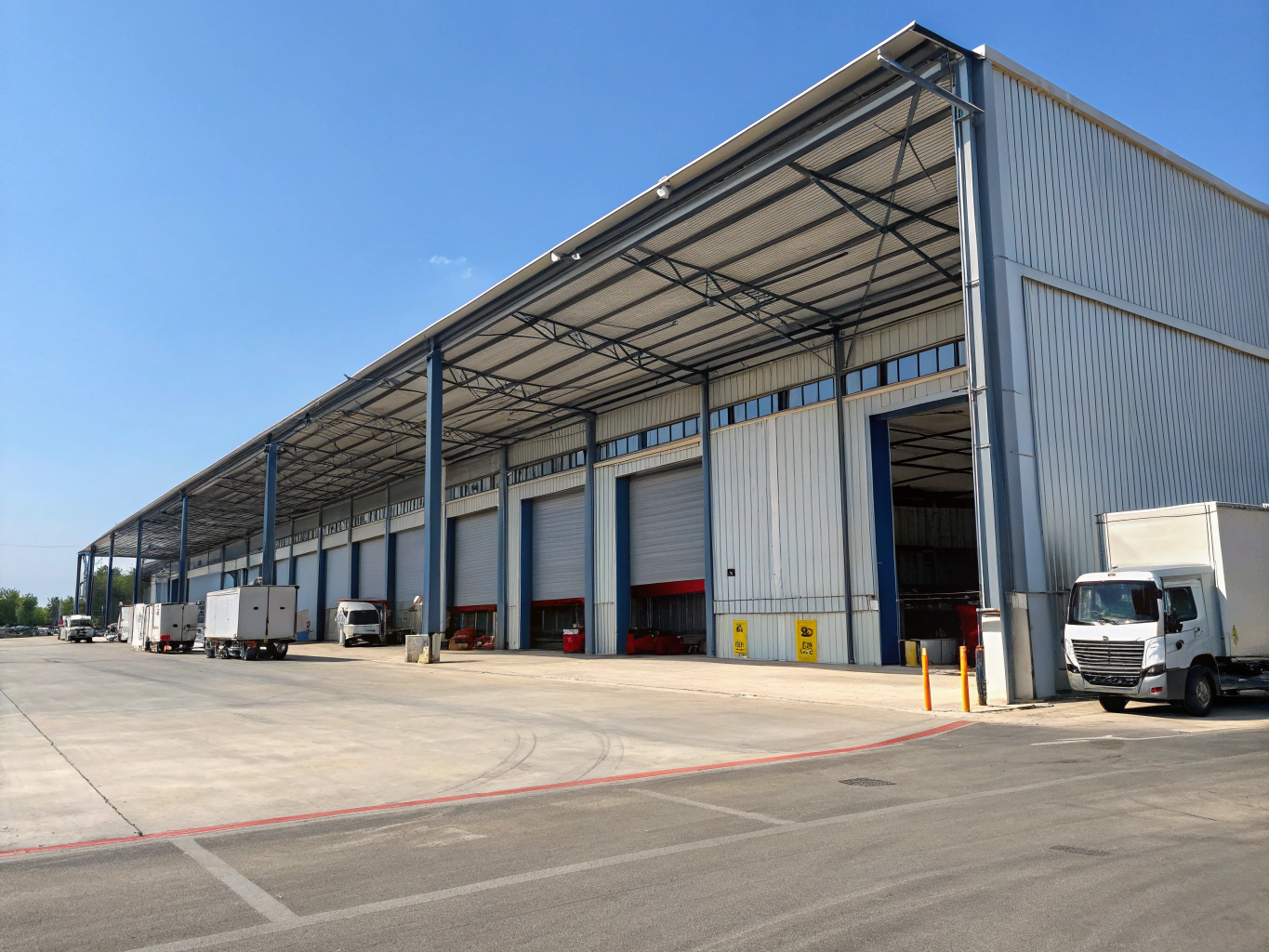 Modern logistics distribution warehouse facility